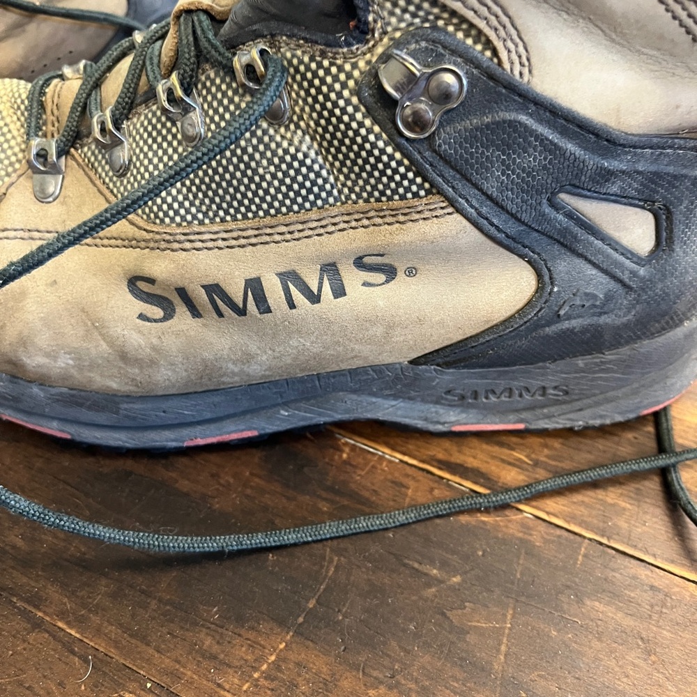 Simms Tan and Black Wading Boots - Picture 3 of 10